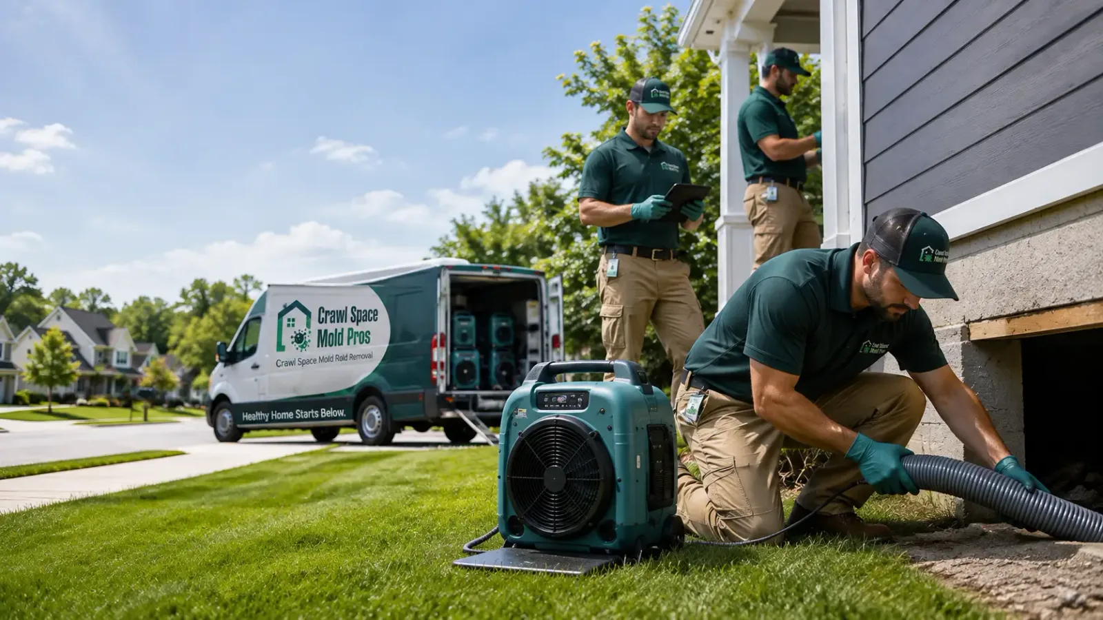 Crawl Space Mold Removal in Mission, SD